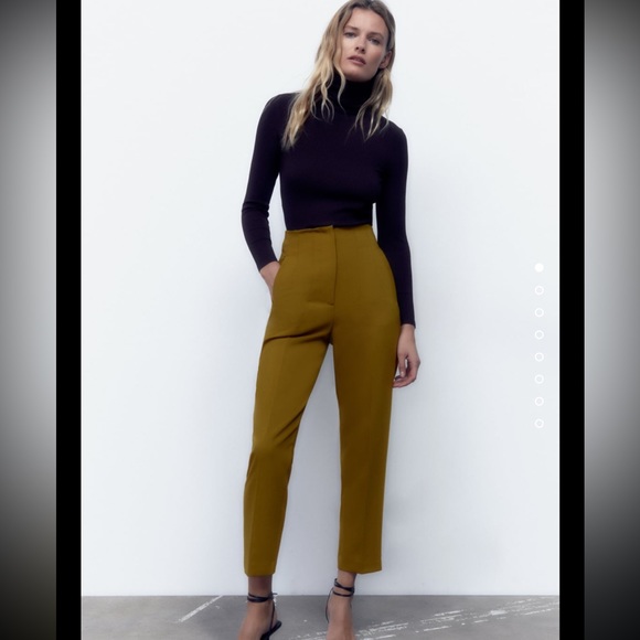 Zara Pants - NWT Zara High Waisted Pants - Oil